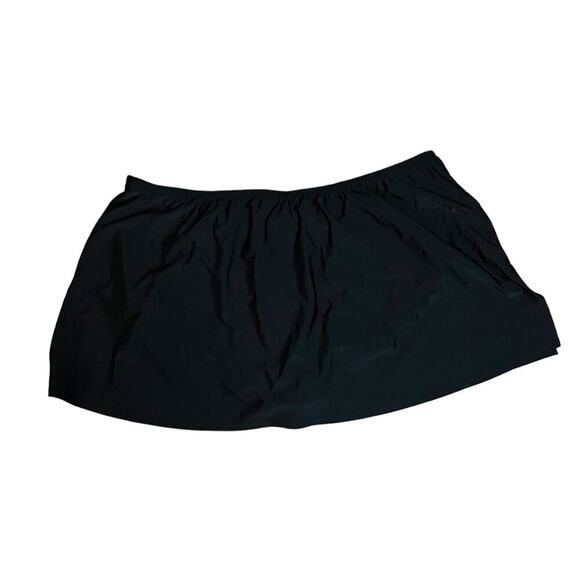 Lane Bryant Cacique Lane Bryant Solid Black Swim Skirt Womens Plus Size 26 - Picture 5 of 5